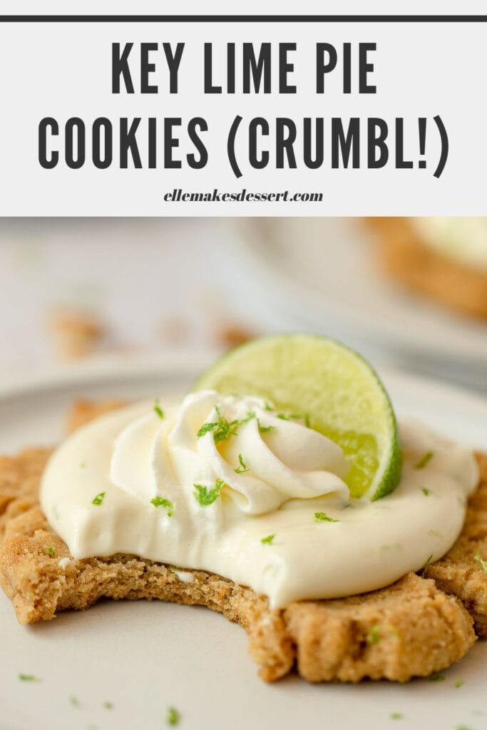 Key Cookies Key Lime Pie Cookies (Crumbl Copycat) - Elle Makes Dessert